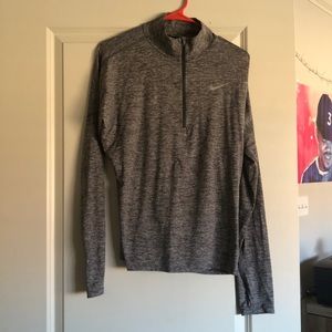 Nike 1/2 zip heather grey